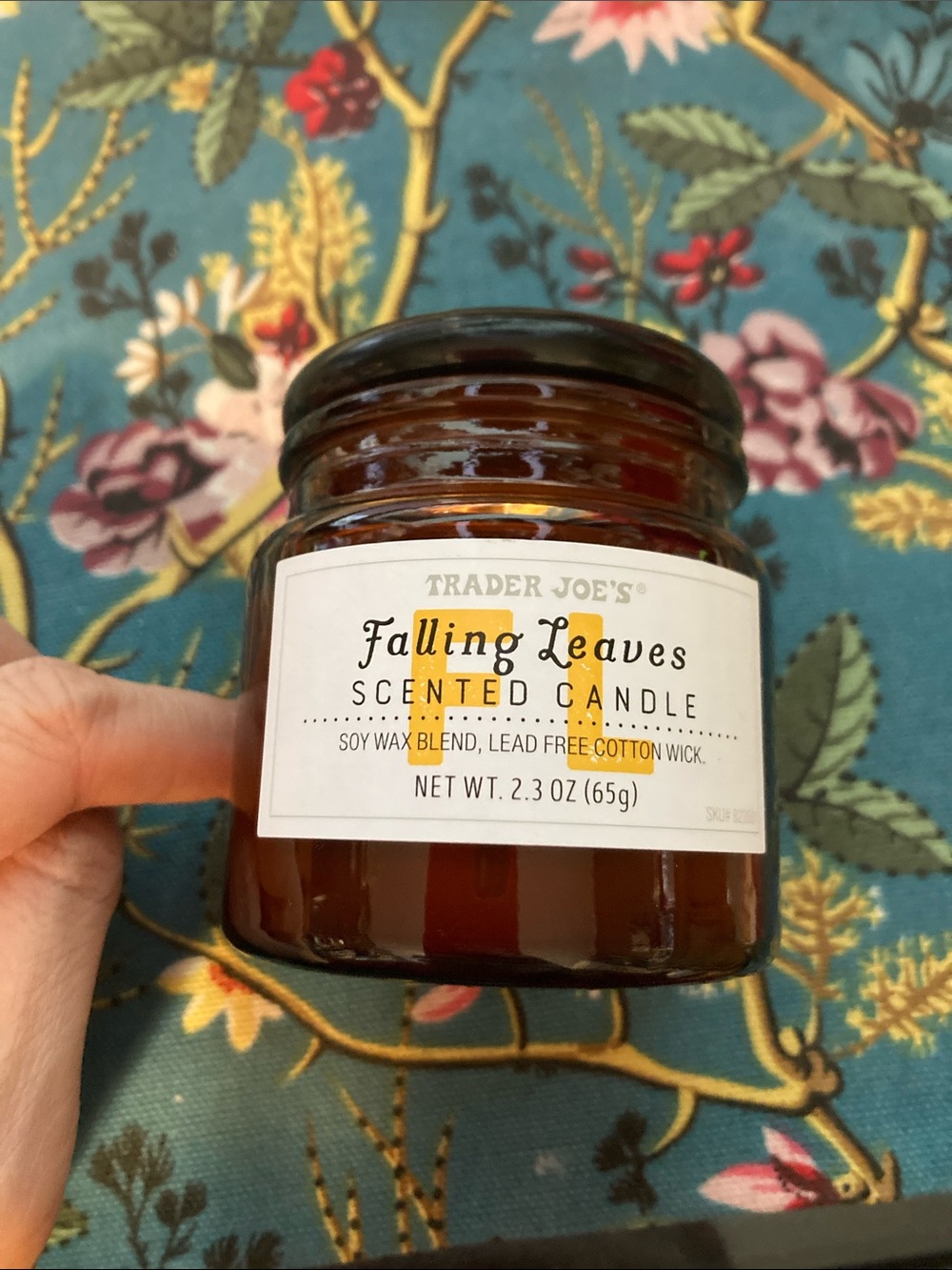 Trader Joe’s Falling Leaves Seasonal candle